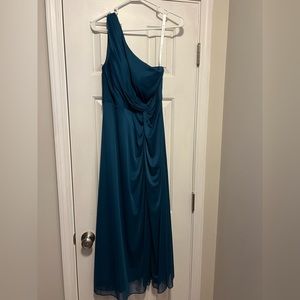 Azazie Bridesmaids Dress. Ink Blue. Custom fit. Worn once